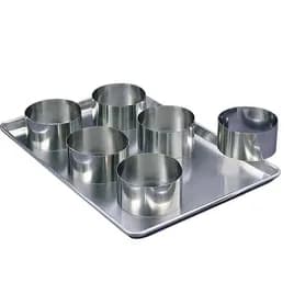 Cake Ring 10 IN Stainless Steel Silver Dishwasher Safe 1/Each