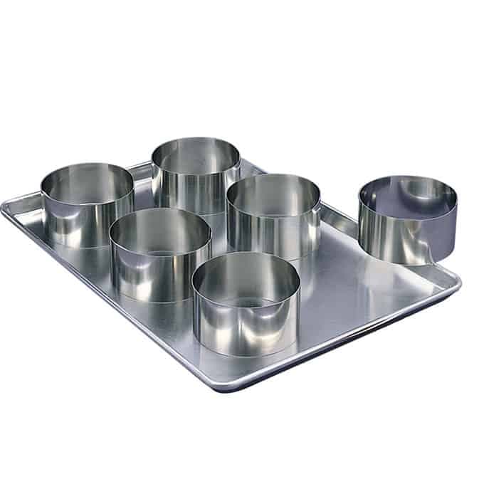 Cake Ring 10 IN Stainless Steel Silver Dishwasher Safe 1/Each