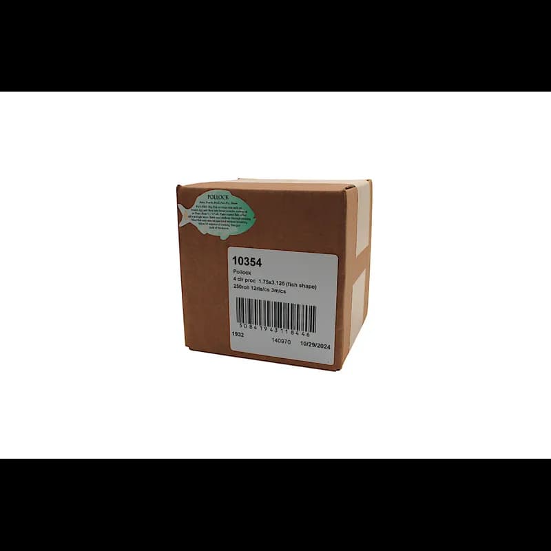 Pollock Meat Fish Recipe Label 1.75X3.125 IN Fish 4 Color Process 250 Count/Roll 12 Rolls/Case 3000 Count/Case