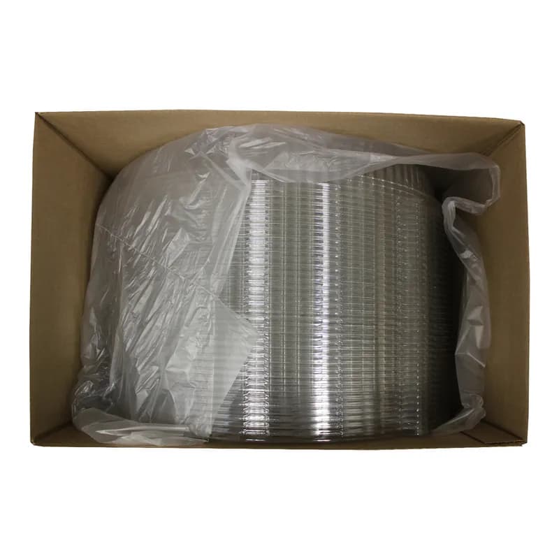 Lid 18.13X4.13 IN PET Clear Round For Platter 36/Case