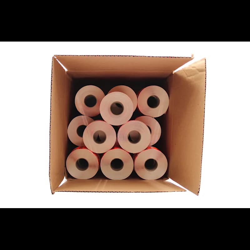 Special Label 1.5 IN Black Fluorescent Red Circle 1000 Count/Roll 50 Rolls/Case 50000 Count/Case