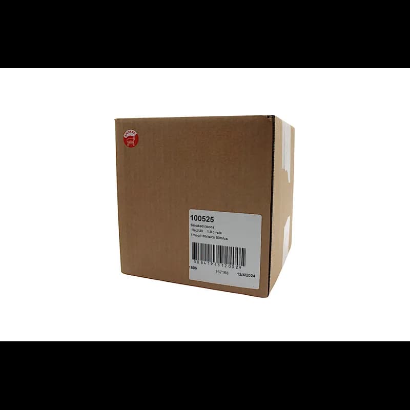 Smoked Meat Label 1 IN Red Icon Circle UV 1000 Count/Roll 50 Rolls/Case 50000 Count/Case