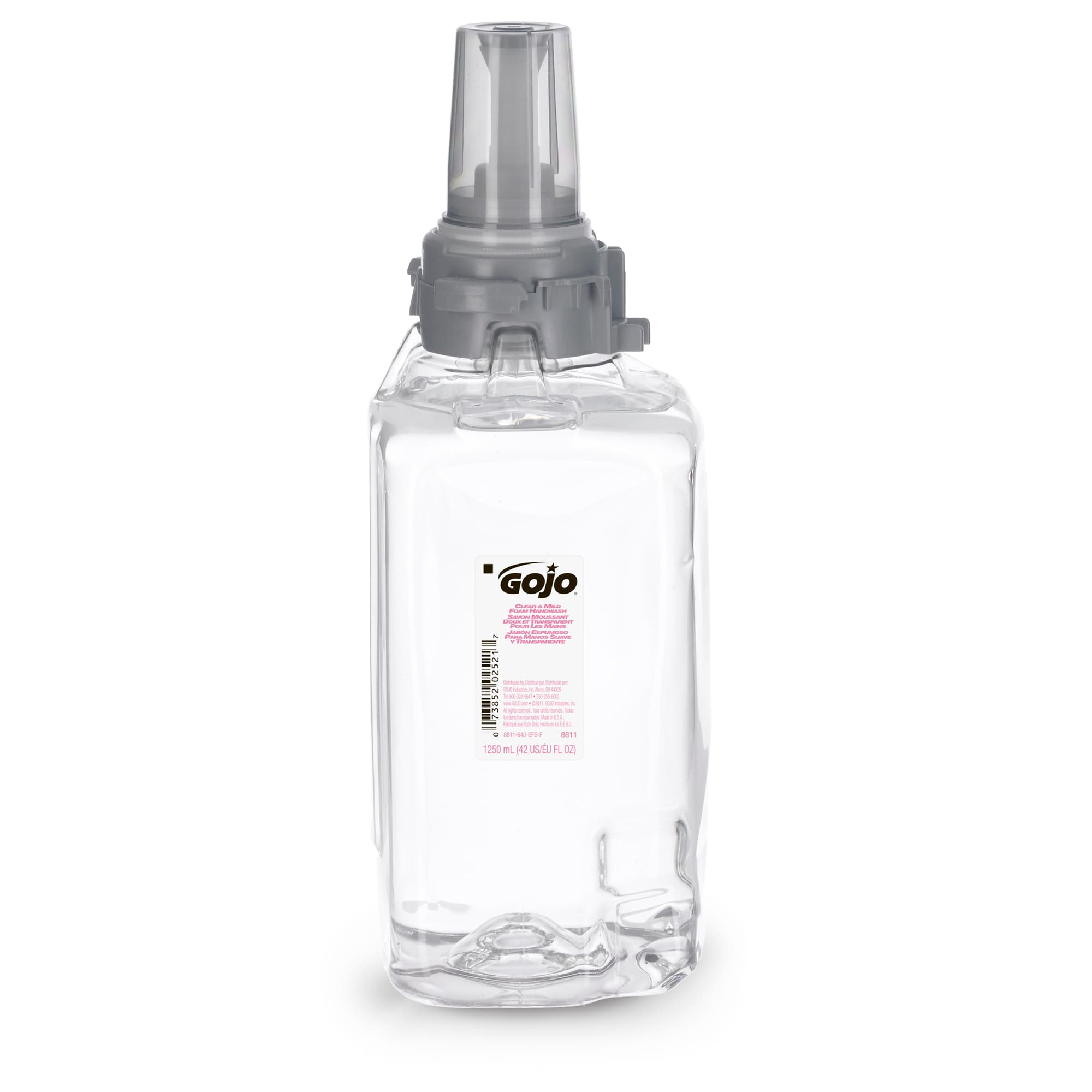 GOJO® Clear & Mild Handwash Foam 1250 mL 3.57X4X10.91 IN Fragrance Free Clear Dye Free For ADX-12 3/Case