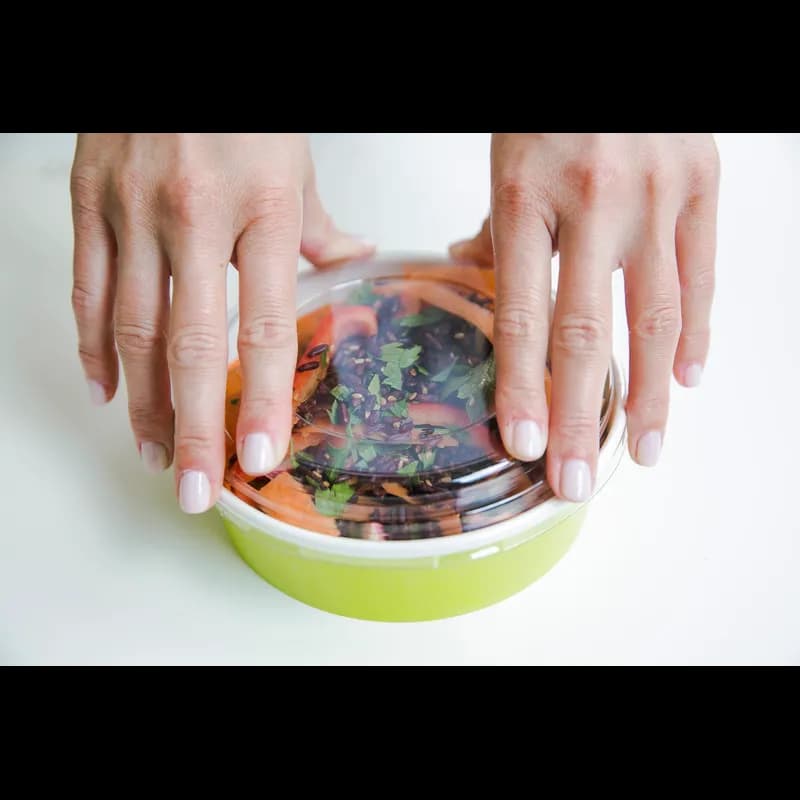 Lid Dome 5.9X1 IN PET Clear Round For Container Freezer Safe 45 Count/Pack 8 Packs/Case 360 Count/Case