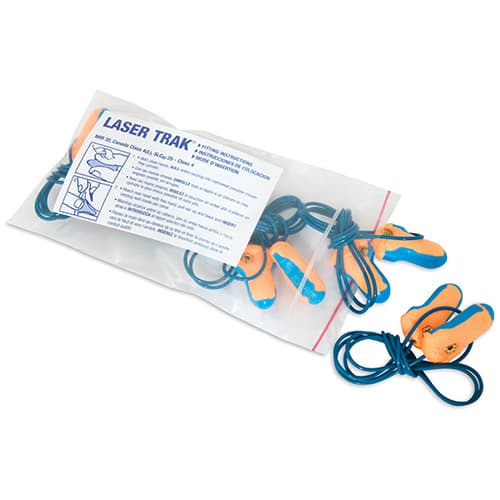 Earplug Orange Blue Polyurethane Corded Detectable 32db Rating 100/Box