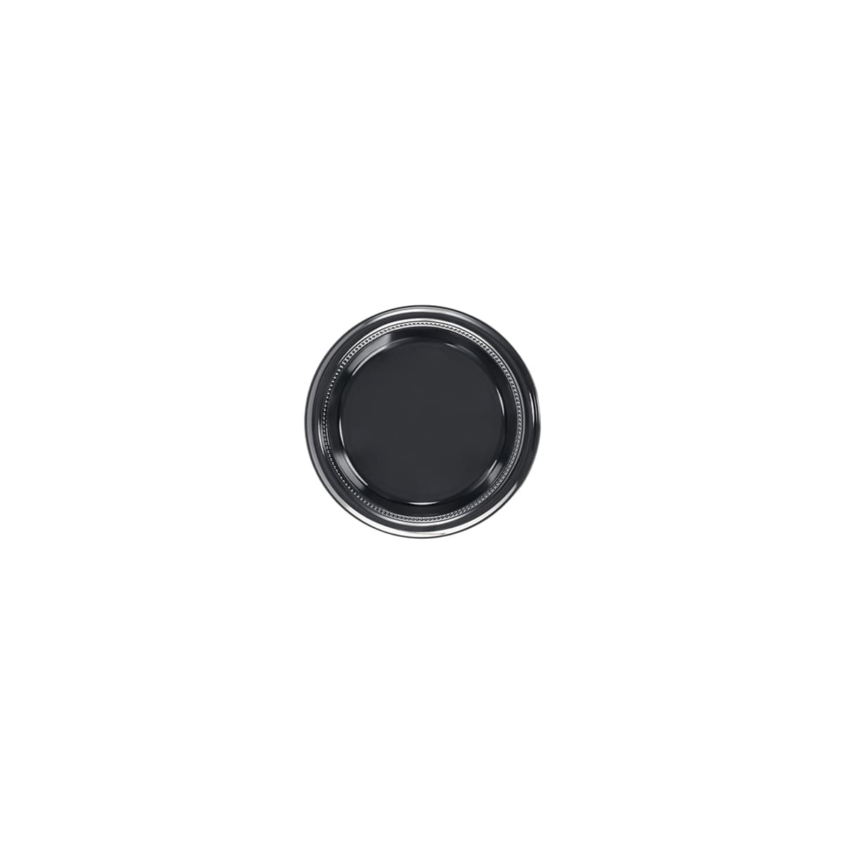 Plate 6 IN HIPS Black Round 1000/Case