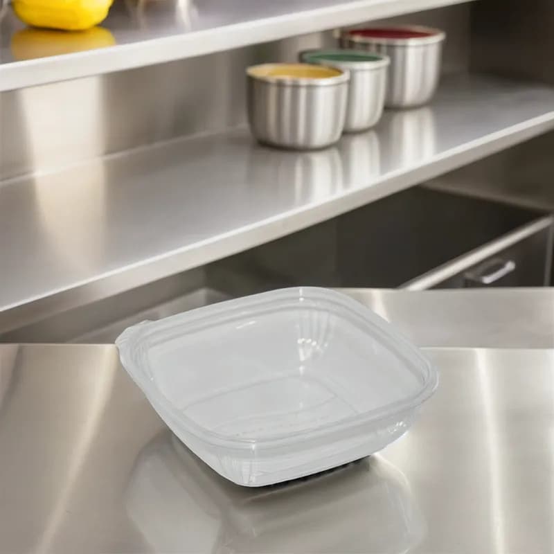 Fresh 'n Clear® Bowl Medium (MED) 32 OZ PET Clear Square 300/Case