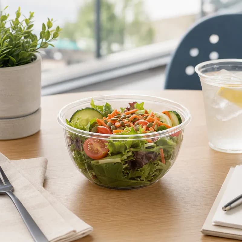 Salad Bowl 16 OZ PLA Clear 450/Case