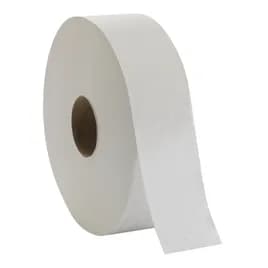 Pacific Blue Basic Toilet Paper & Tissue Roll 3.5IN X2000FT 2PLY White Jumbo (JRT) High Capacity 6 Rolls/Case