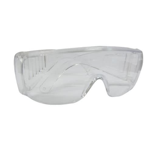 Glasses Clear Plastic With Clear Frame Wraparound Frame Clear Lens 1/Each