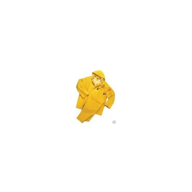 Rain Jacket, Hood & Overalls Medium (MED) Yellow 1/Each