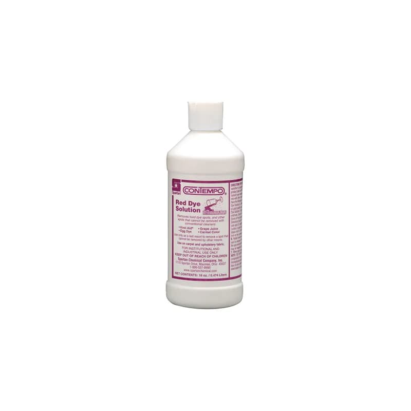 Contempo® Red Dye Solution Unscented Stain Remover 16 FLOZ Alkaline RTU 12/Case