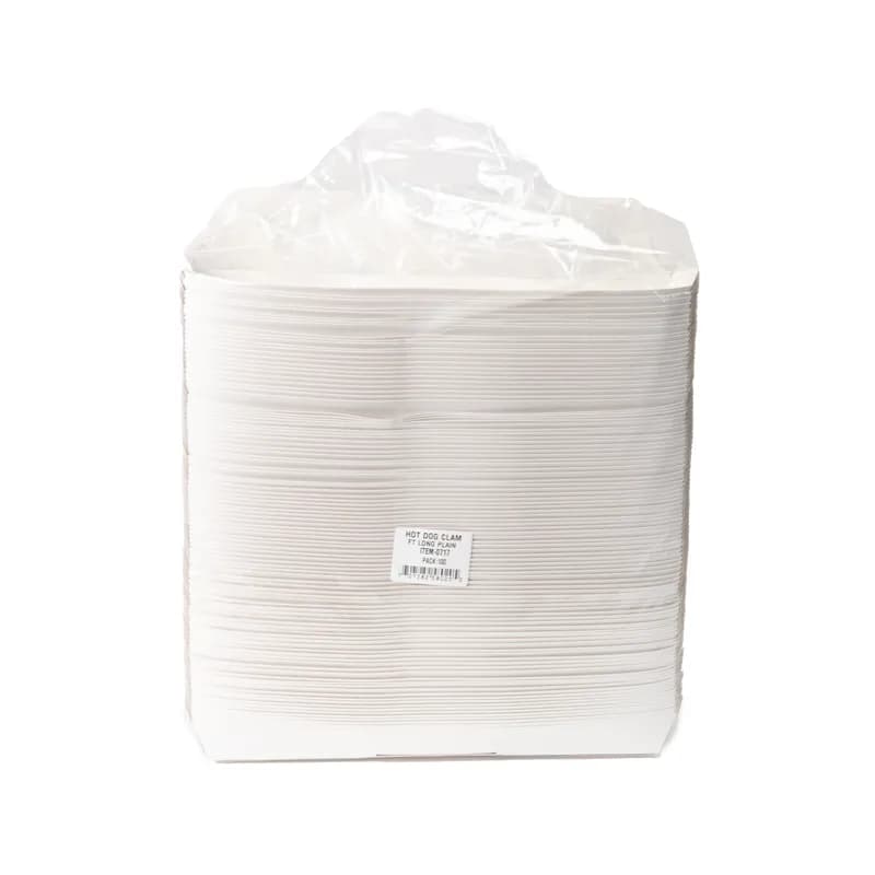 Foot Long Hot Dog Take-Out Container Hinged 400/Case