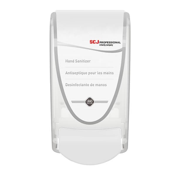 Proline Hand Sanitizer Dispenser Foam 1 L White Plastic Manual Surface Mount 1/Each