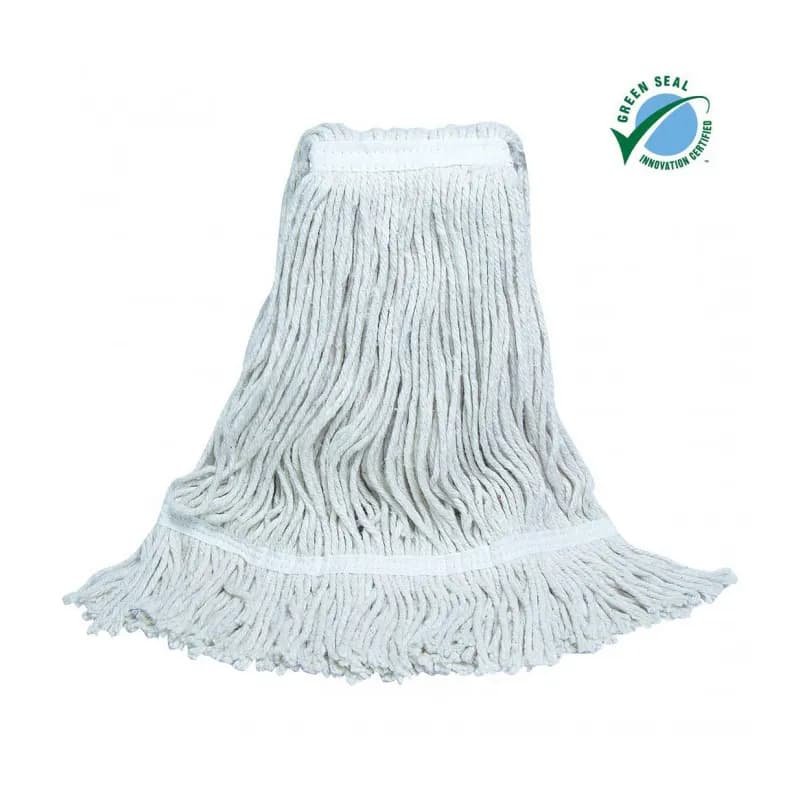 Mop Head #24 White Polyester Cotton 4PLY 12/Case