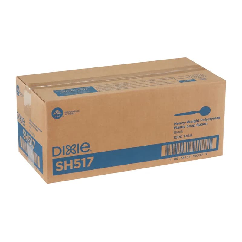 Dixie® Soup Spoon PS Black Heavyweight 1000/Case