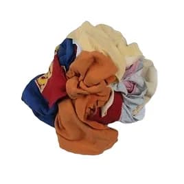 Cleaning Rag 25 LB Assorted Reclaimed Textile 60/Case