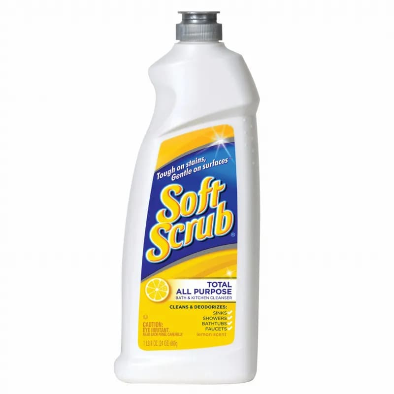 Soft Scrub® Lemon Cleanser 24 FLOZ Multi Surface RTU Cream Phosphate-Free 9/Case