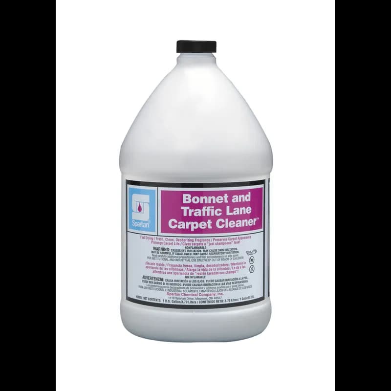Bonnet & Traffic Lane Floral Carpet Cleaner Bonnet 1 GAL Alkaline Concentrate Fast Drying 4/Case