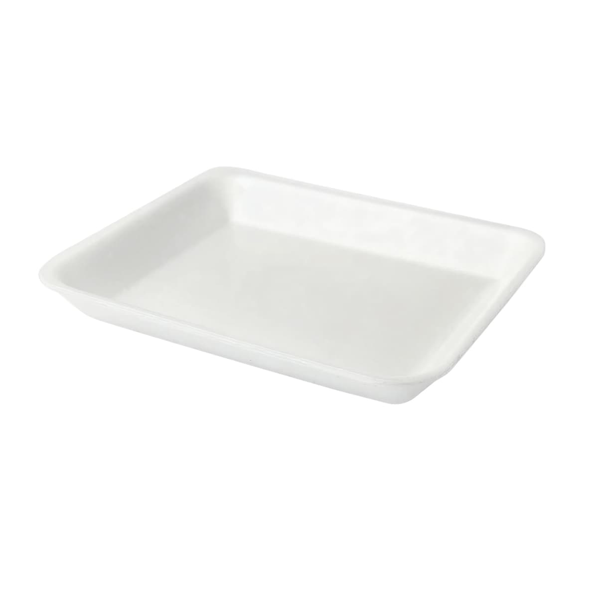 Cafeteria & School Lunch Tray Base 16X12X0.625 IN Polystyrene Foam White Rectangle 100/Case