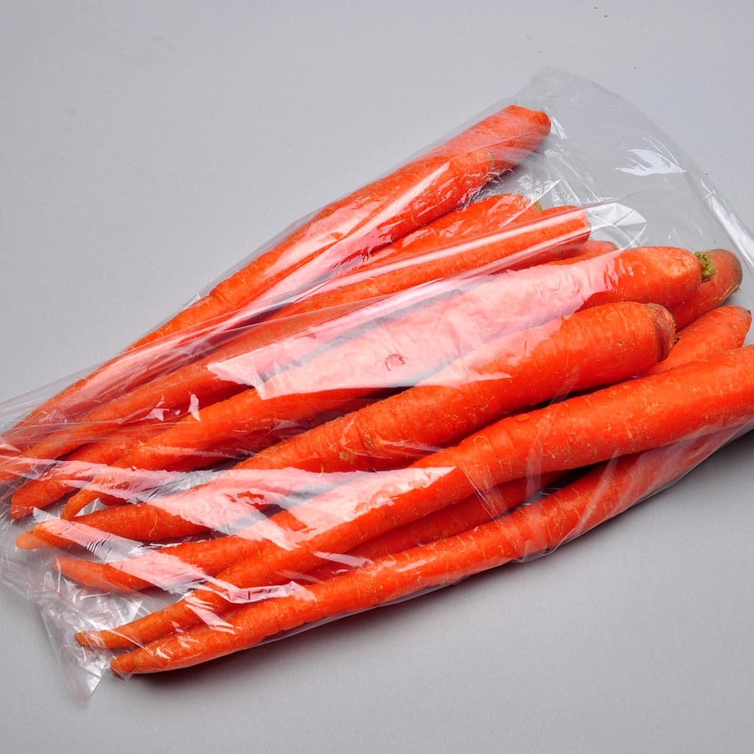Produce Bag 9X6X22 IN Low-Density Polyethylene (LDPE) 1.3MIL Clear With Open Ended Closure Gusset Vented 1000/Case