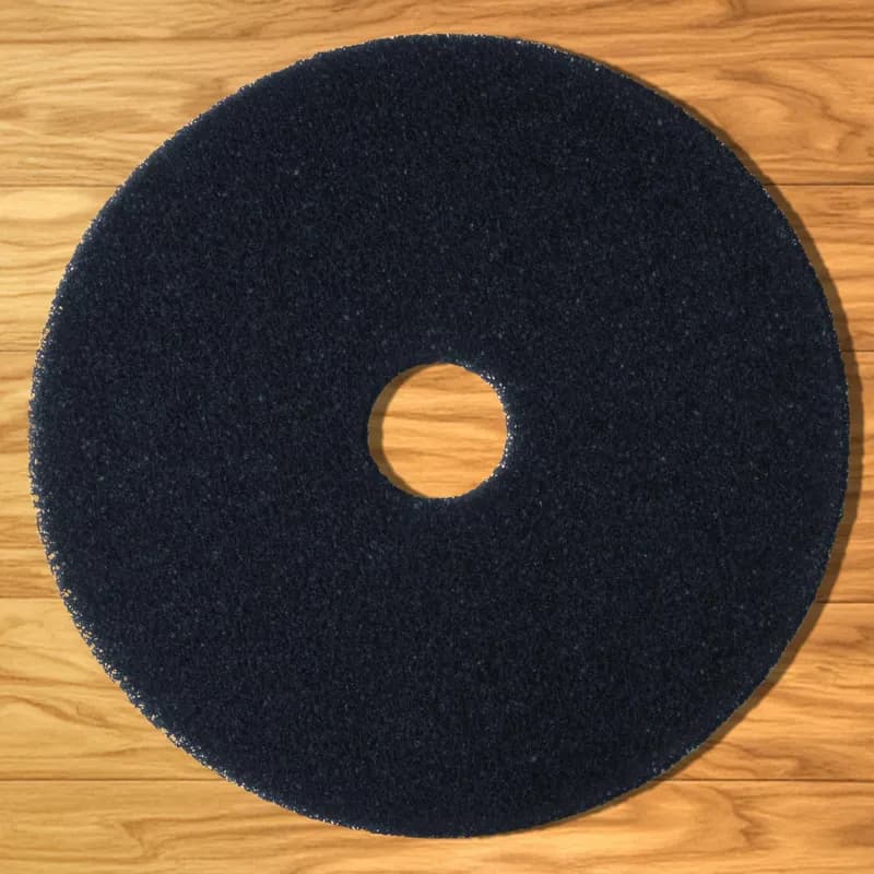 3M™ 7200 Stripping Pad 13X1 IN Black Non-Woven Polyester Fiber Nylon Fiber 175-600 RPM Center Hole 5/Case
