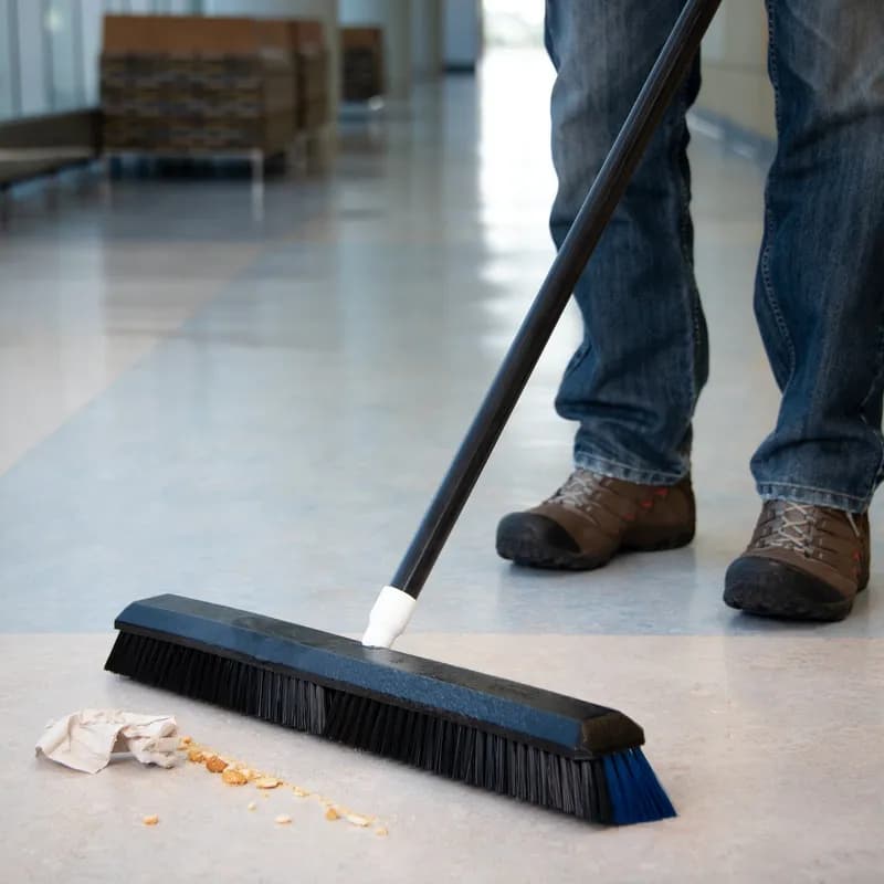 Flo-Pac® Omni Sweep® Push Broom Head 24X2.63X3.50 IN Black Plastic PP Hygienic 1/Each