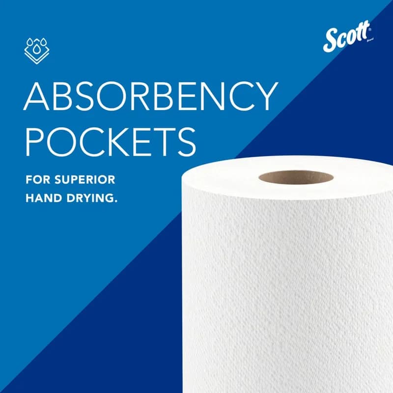 Scott® Roll Paper Towel 11X8.78 IN 1PLY White 1/Each