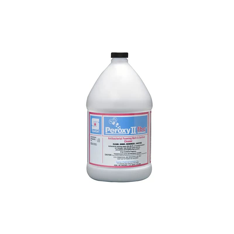 Peroxy II fbc® Caribbean Scent Restroom Clnr 1-Step Disinf 1 GAL Multi Surf Acidic RTU Hydrogen Peroxide Antibac 4/Case
