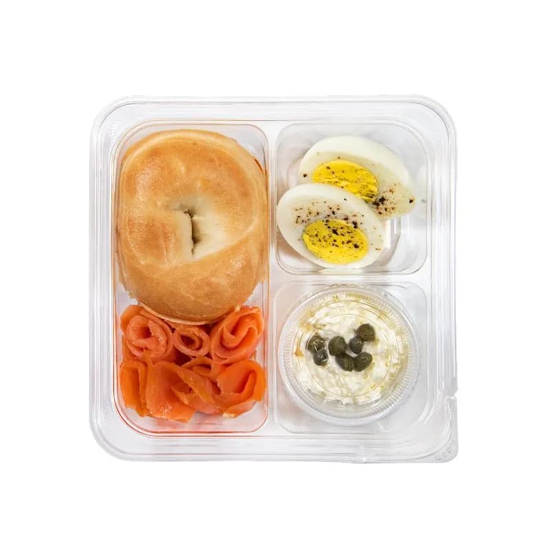 Dart® TamperGuard™ Cold Deli Container 6.3X6.3X2.1 IN 3 Compartment PET Clear 75 Count/Bag 4 Bags/Case 300 Count/Case