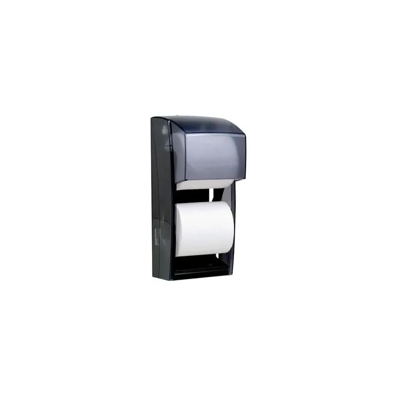 Scott® Essential Toilet Paper Dispenser 6X13.6X6.6 IN Wall Mount, Locking Black 2-Roll Standard (SRB) 1/Each