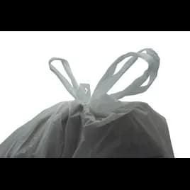 Kitchen Bag Liner 25X30 IN White Plastic 0.75MIL With Drawstring Closure 200/Case