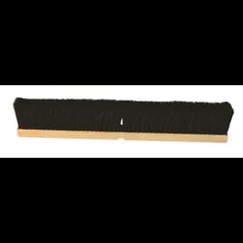 Marlow™ Push Broom Head 24X4 IN Black Tampico Medium Sweep 2 Threaded Handle Holes 1/Each