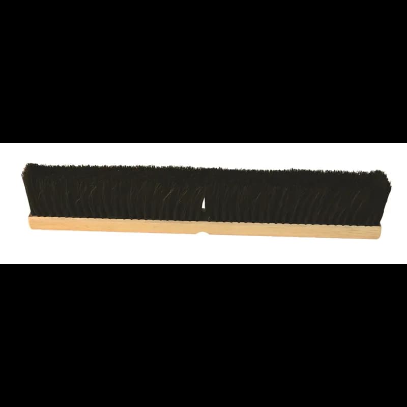 Marlow™ Push Broom Head 24X4 IN Black Tampico Medium Sweep 2 Threaded Handle Holes 1/Each