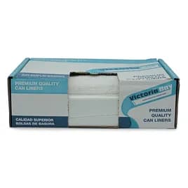 Victoria Bay Can Liner 30X37 IN Natural HDPE 10MIC 500/Case