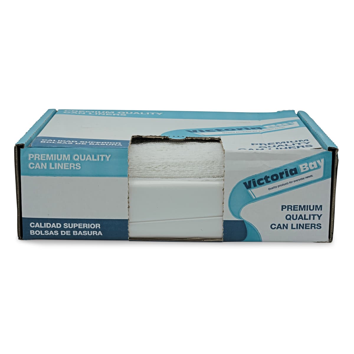 Victoria Bay Can Liner 30X37 IN Natural HDPE 10MIC 500/Case