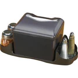 San Jamar Venue® Napkin Dispenser Black ABS Full Fold Tabletop 1/Each