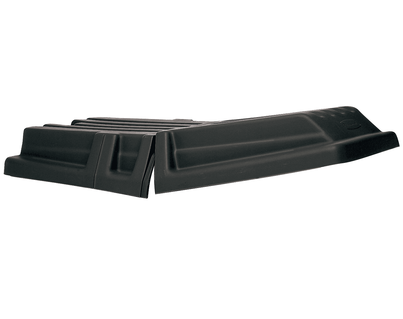 Utility Tilt Truck Lid 35.5X16X36 IN 1 Cubic Yard Black Resin With Hinged Lid FDA Approved Rotomolded 1/Each
