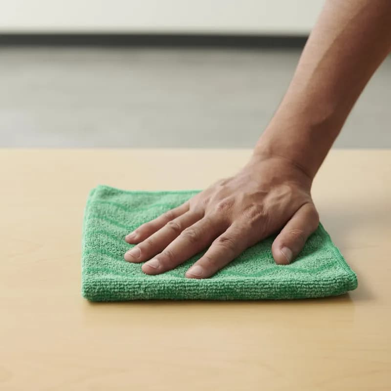 Hygen™ All Purpose Cleaning Cloth 16X16 IN Microfiber Green 12/Case