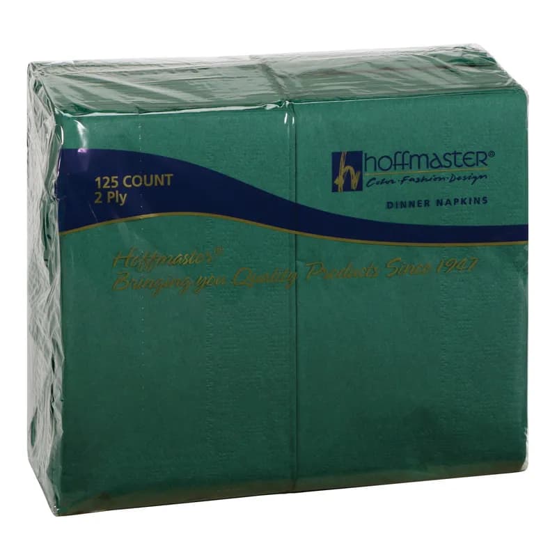 Dinner Napkins 17X15 IN 7.5X4.25 IN Hunter Green Tissue Paper 2PLY 1000/Case