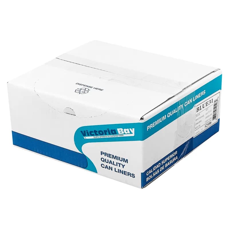 Victoria Bay Can Liner 24X31 IN Blue Plastic 22MIC 250/Case