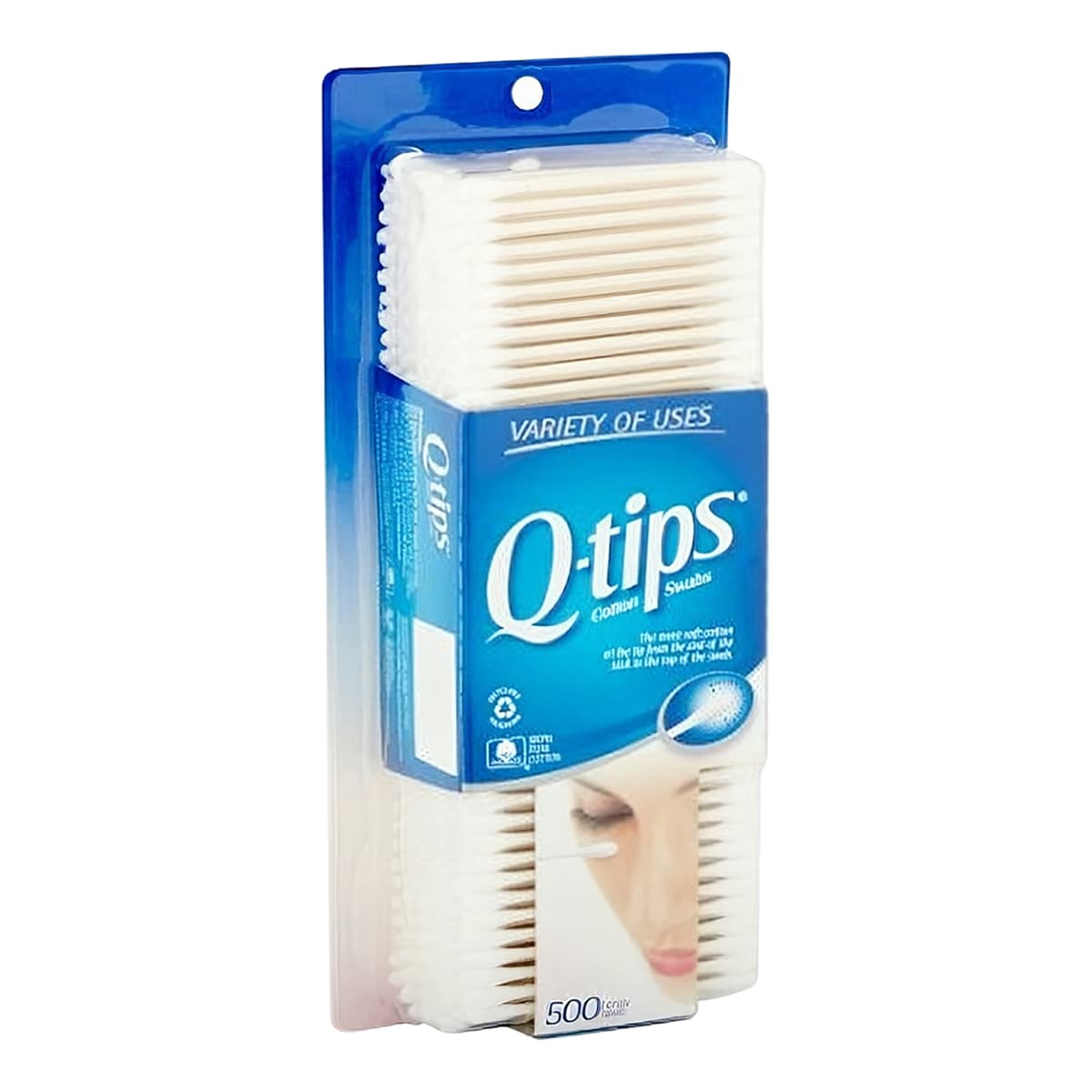 Q-Tips® Cotton Swabs 500 Count/Pack 12 Packs/Case 6000 Count/Case