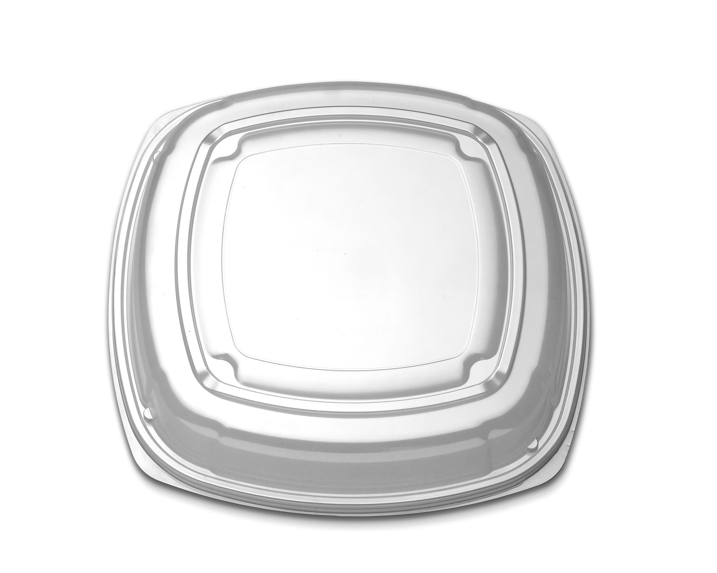 PartiPak® Lid Dome 16X16 IN PET Clear Square For Container 50/Case