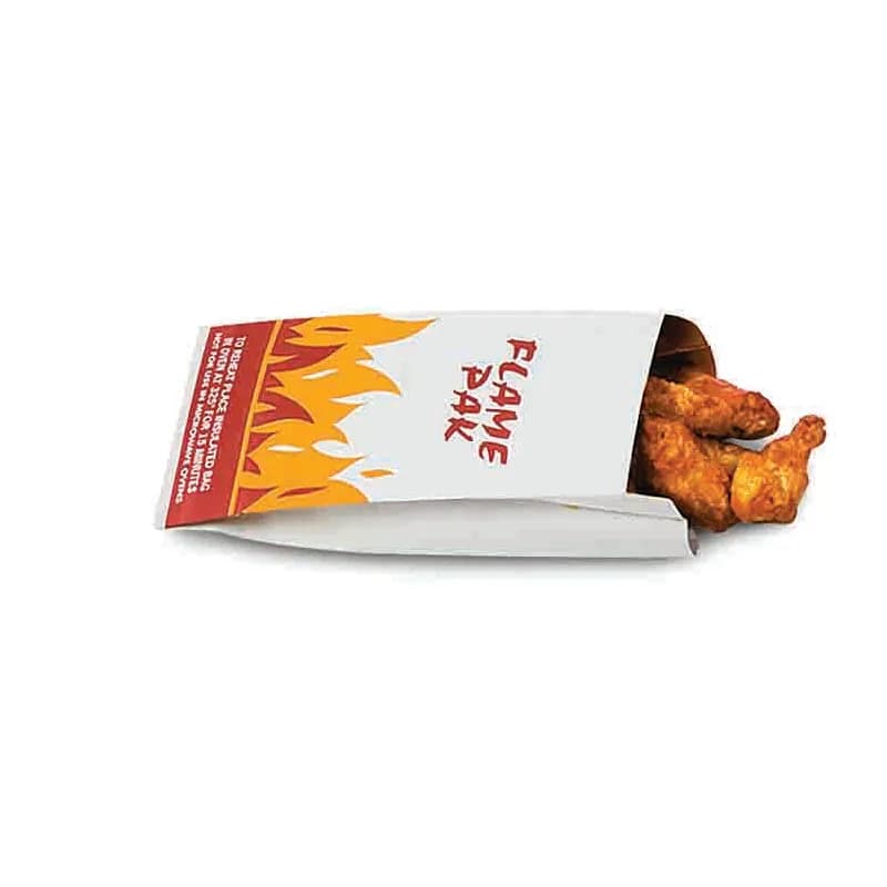 Bagcraft® Bag 6X4.75X14 IN 0.5 GAL Foil-Lined Paper Silver White Flame Pak Insulated 500/Case