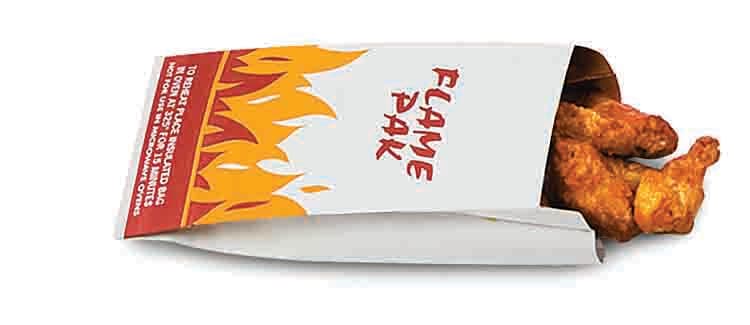 Bagcraft® Bag 6X4.75X14 IN 0.5 GAL Foil-Lined Paper Silver White Flame Pak Insulated 500/Case