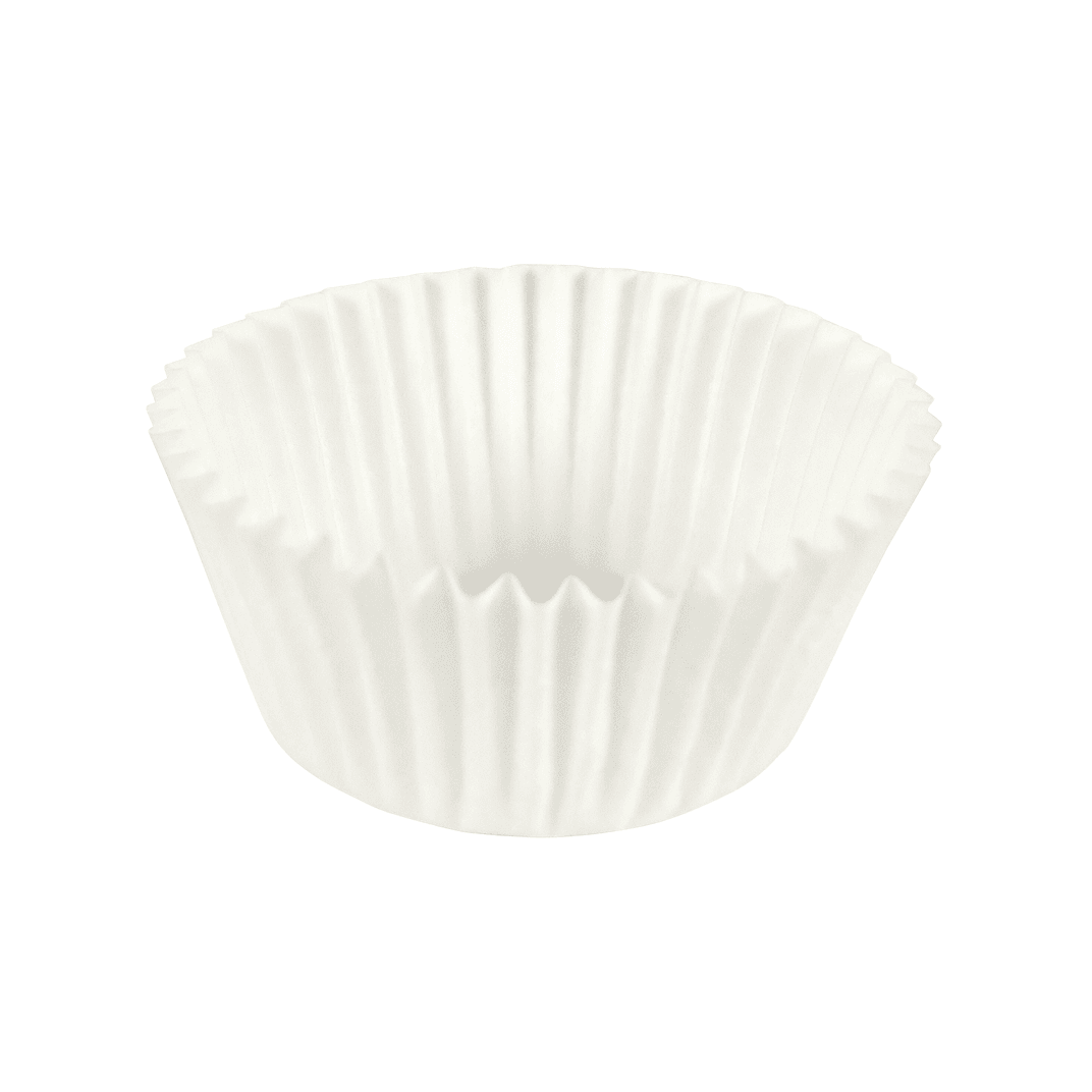 Baking Cup 3.5X1.5X1 IN Paper White 10000/Case