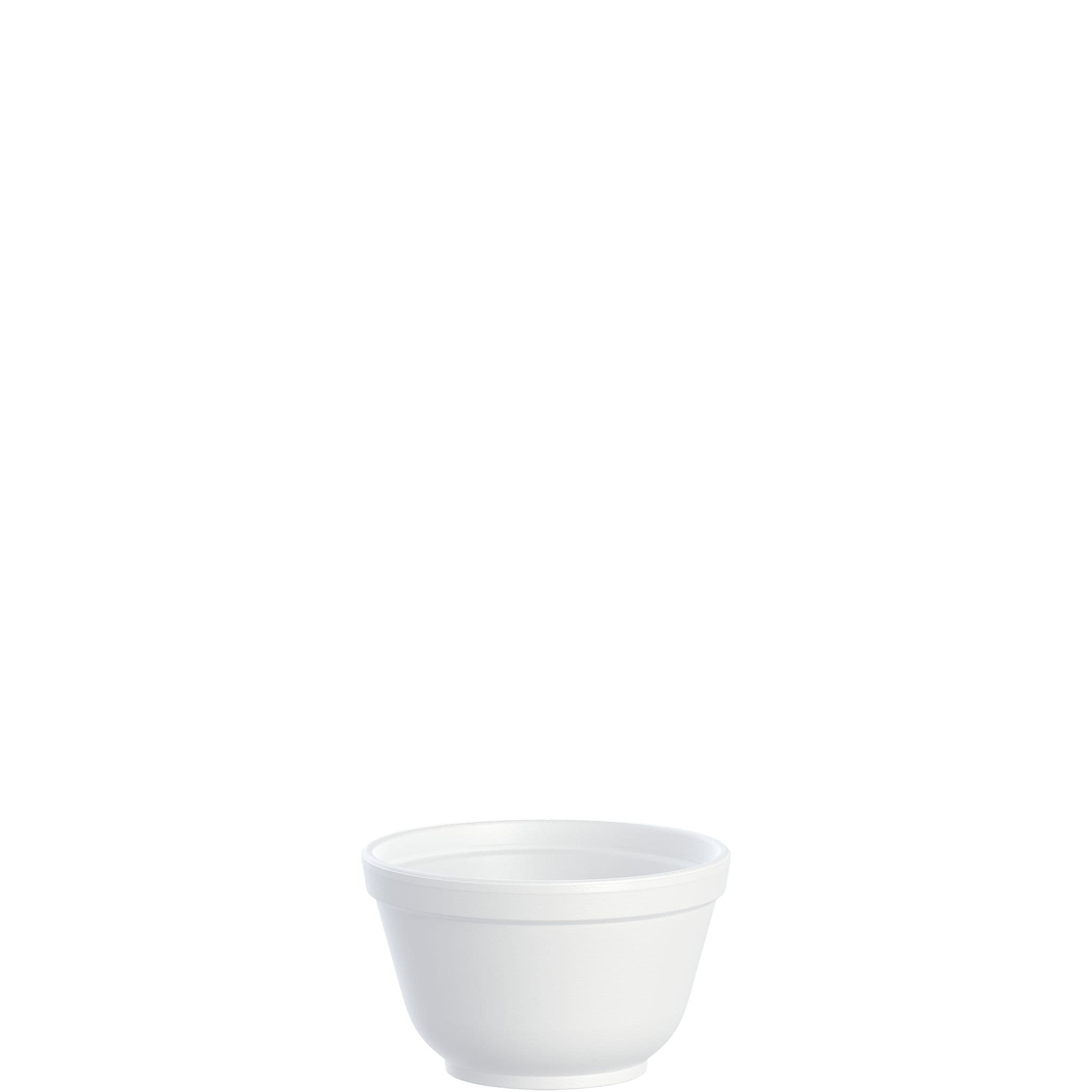 Dart® J Cup® Bowl 6 OZ EPS White Round Insulated 50 Count/Pack 20 Packs/Case 1000 Count/Case