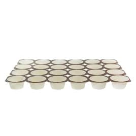 Muffin Tray 2 OZ 24 Compartment White Oven Safe 3000/Case