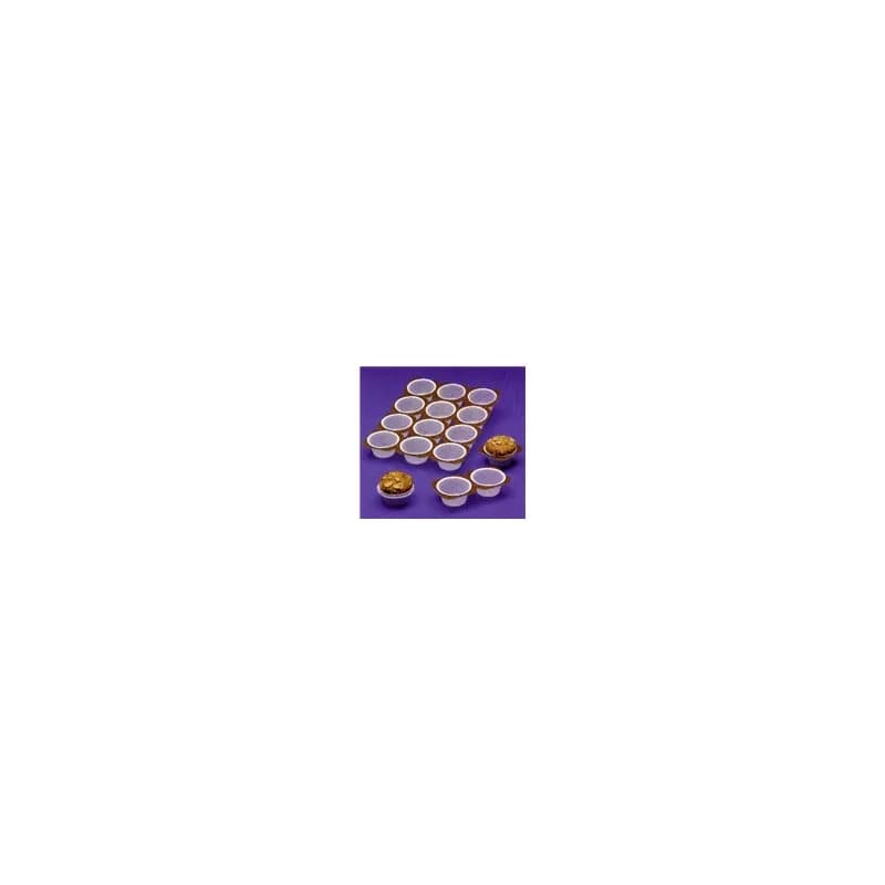 Muffin Tray 2 OZ 24 Compartment White Oven Safe 3000/Case