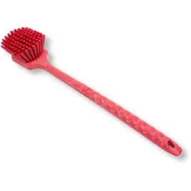Sparta® Scrub Brush 20 IN Plastic Polyester Red Color Coded Long Handle Brown Floater 1/Each